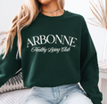 Arbonne Healthy Living Club graphic sweatshirt