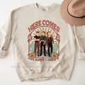 Here Comes 5 Albums 1 Night Night graphic sweatshirt