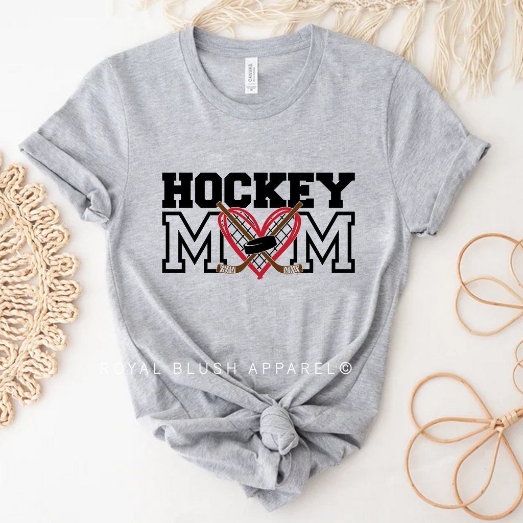 T-shirt unisexe décontracté de maman maman de hockey