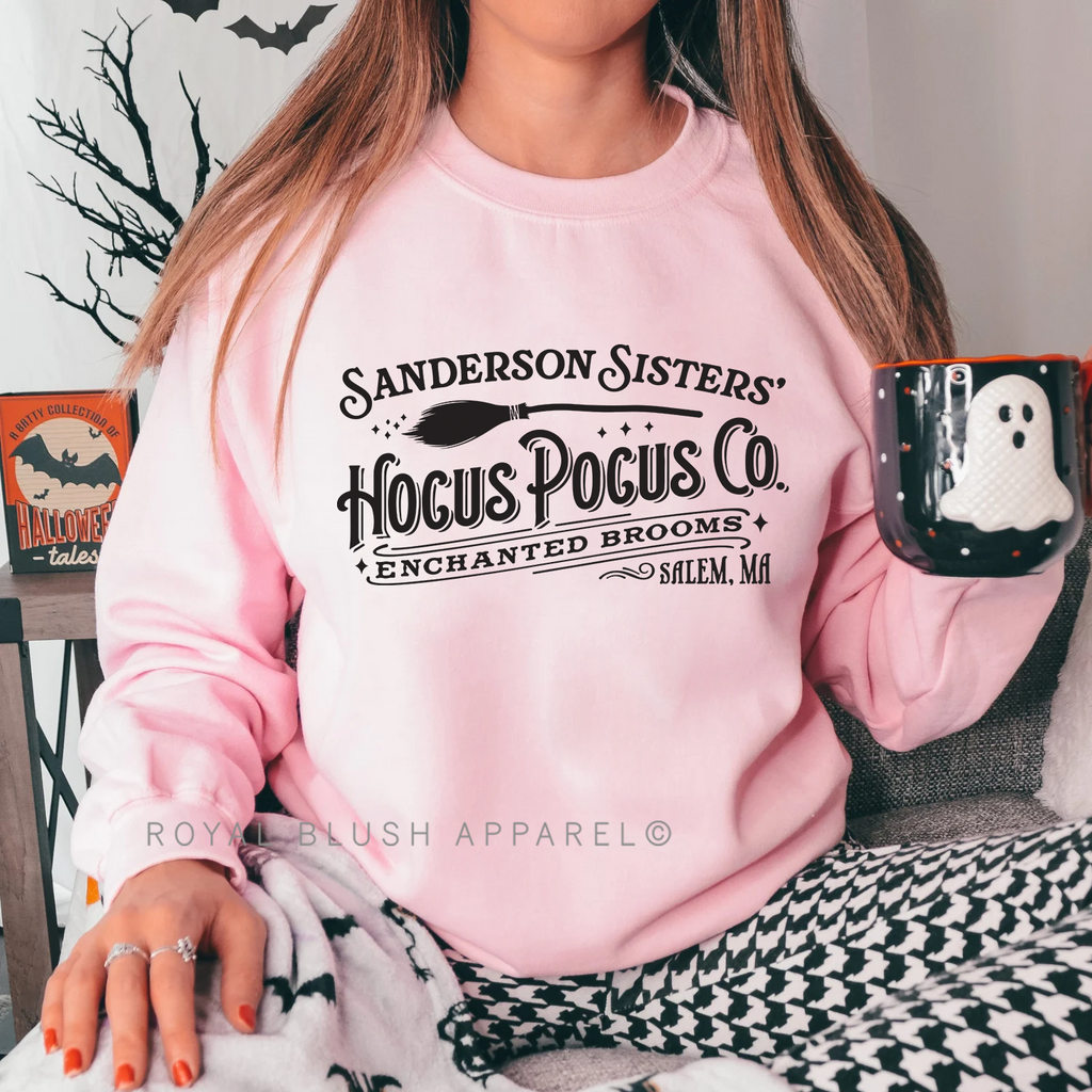 Hocus Pocus Co Sweatshirt Halloween graphic Sweatshirt mockup.