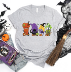 Hocus Pocus Coffee Halloween graphic T-shirt mockup.