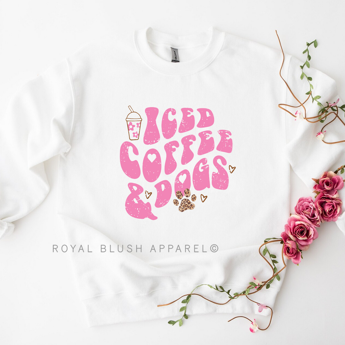 Café glacé &amp;amp; Chiens Sweatshirt