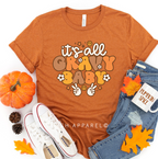 It's All Gravy Baby fall graphic T-shirt mockup.