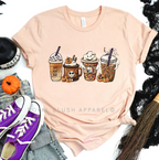 Jack Skellington Halloween graphic T-shirt mockup.