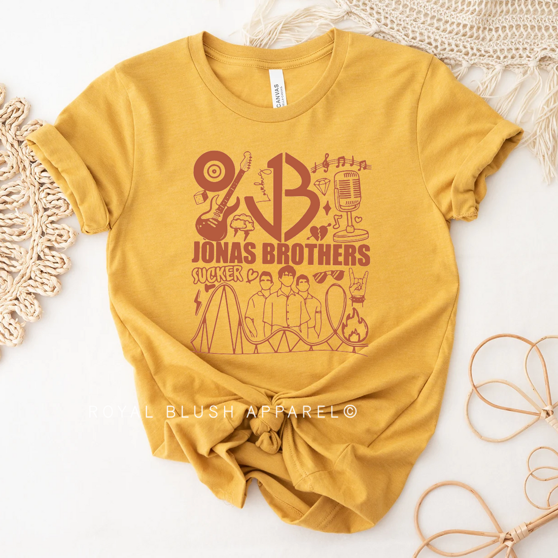 JB Jonas Brothers T-shirt unisexe décontracté