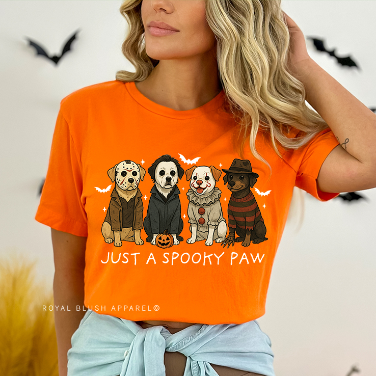 Just A Spooky Paw Relaxed Unisex T-shirt