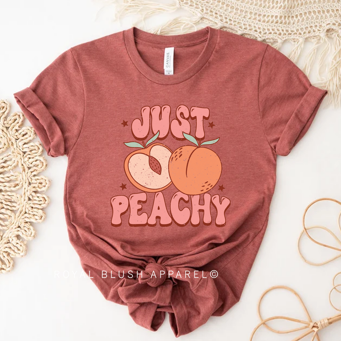 Just Peachy Relaxed Unisex T-shirt