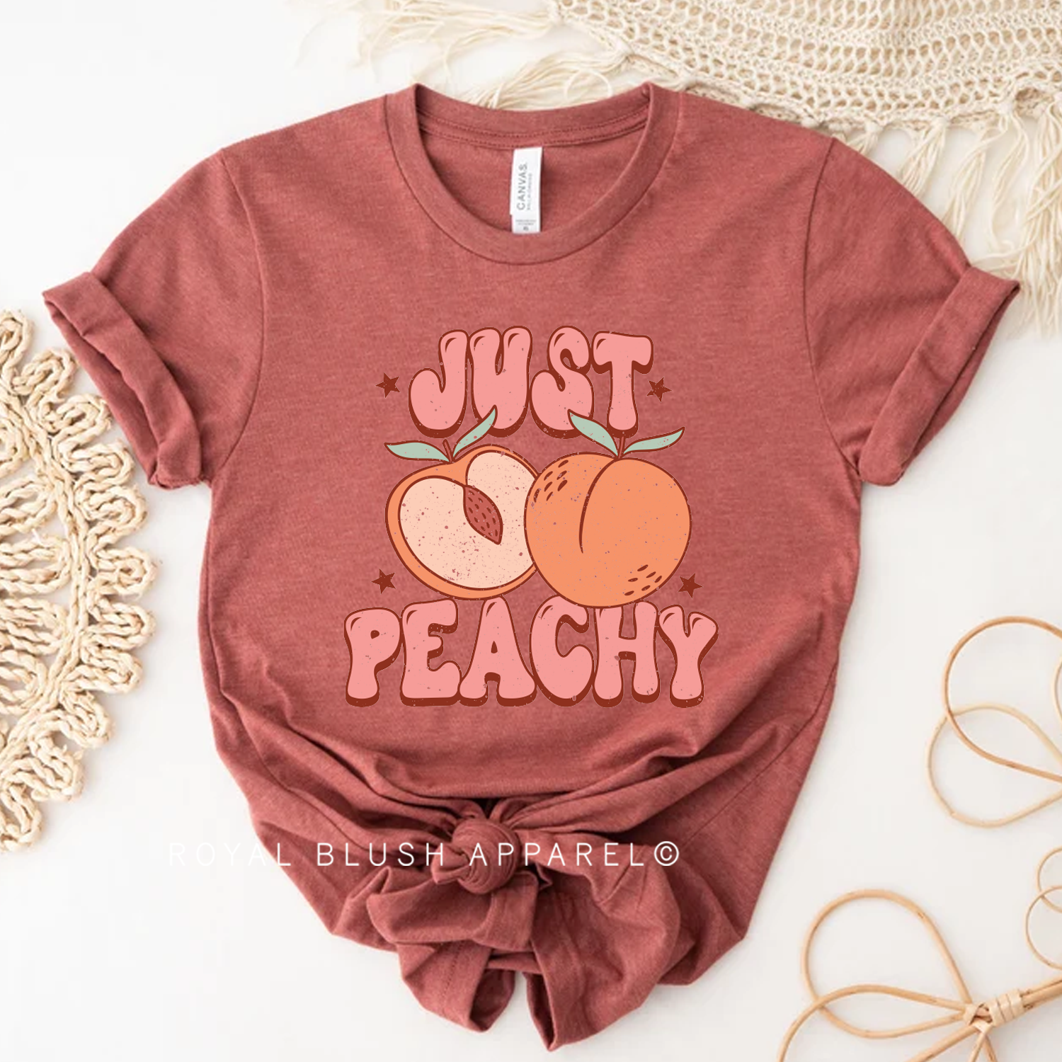 Just Peachy Relaxed Unisex T-shirt