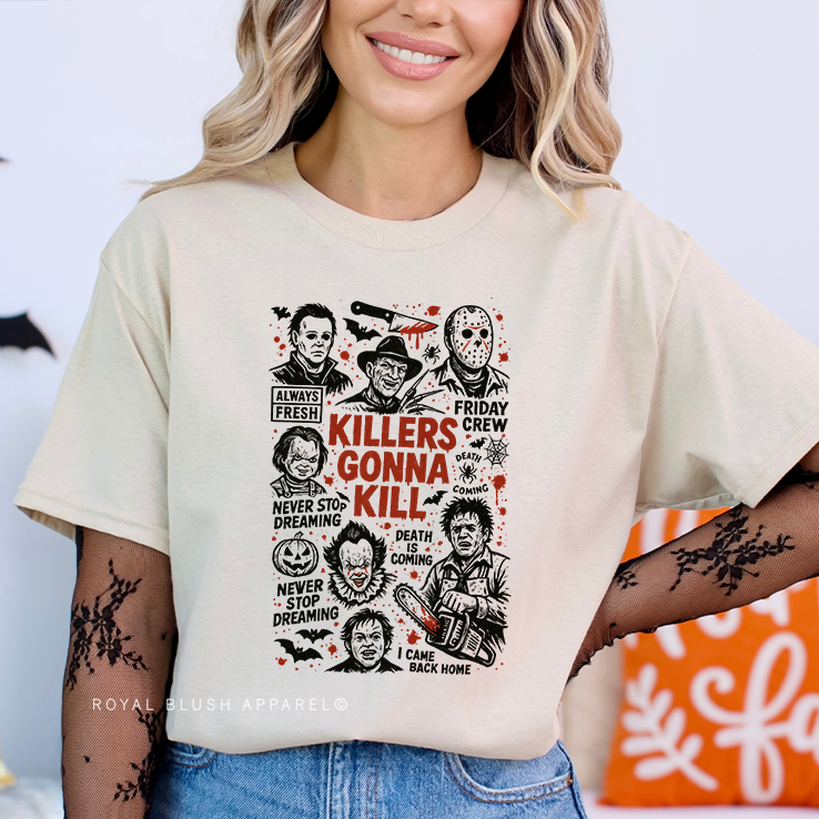 Killers Gonna Kill Relaxed Unisex T-shirt