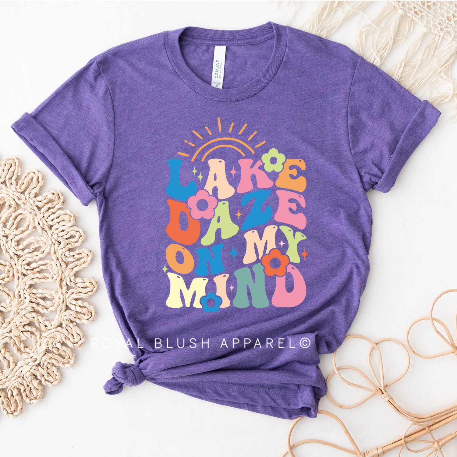 Lake Daze On My Mind T-shirt unisexe décontracté