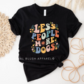 Less People More Dogs pet T-shirt