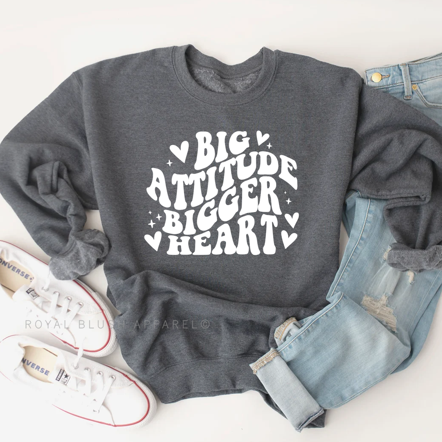 Big Attitude Bigger Heart Sweatshirt