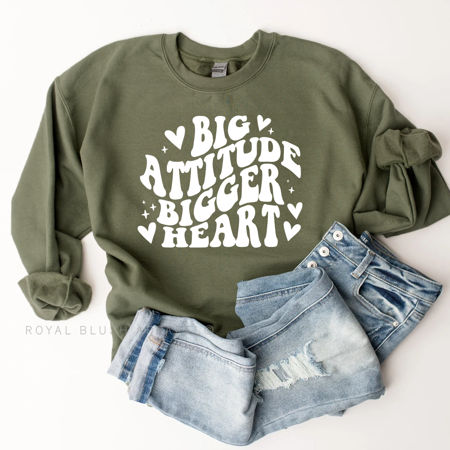 Big Attitude Bigger Heart Sweatshirt