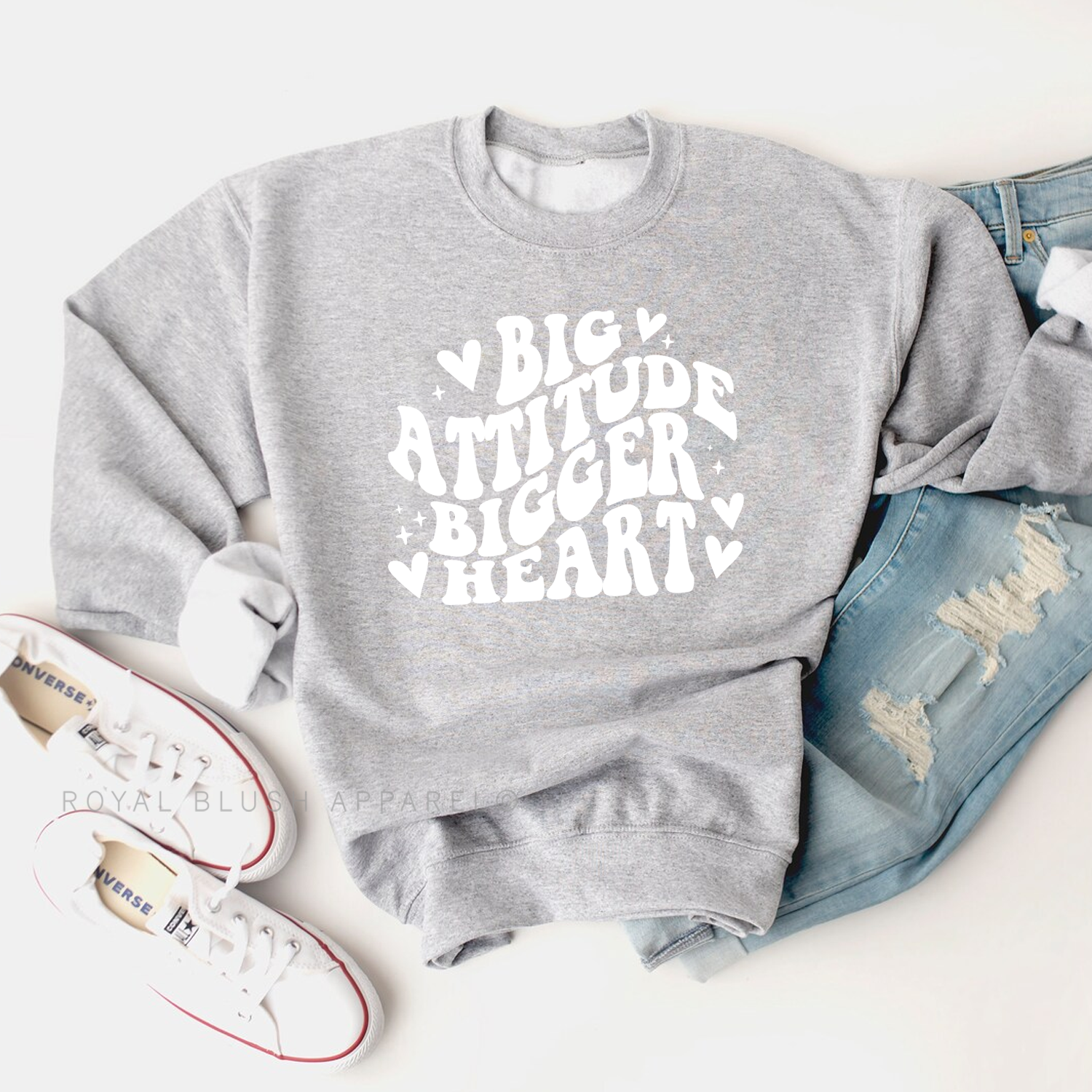 Big Attitude Bigger Heart Sweatshirt
