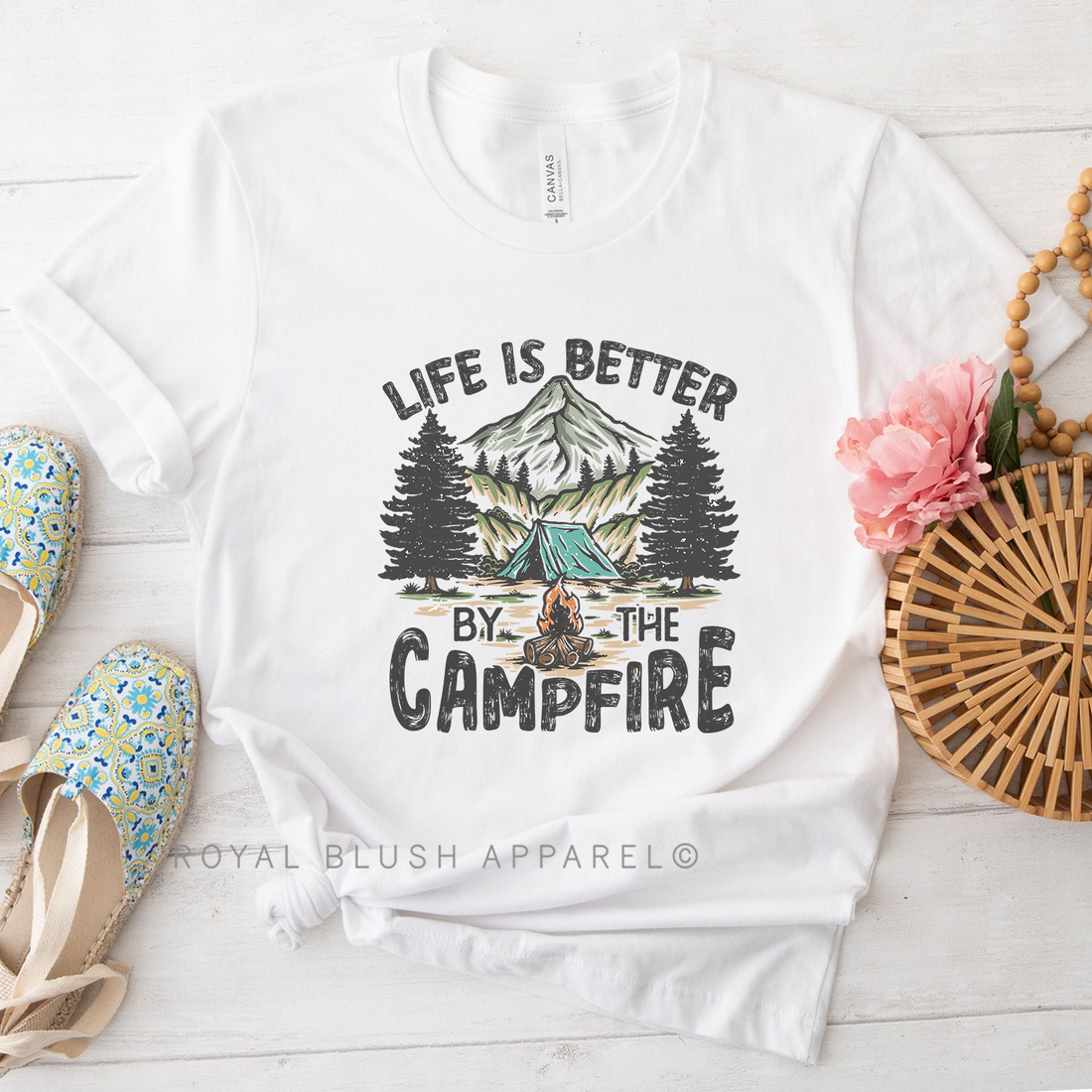 Life Is Better By The Campfire T-shirt unisexe décontracté