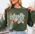 Mama Orange Flowers mama sweatshirt