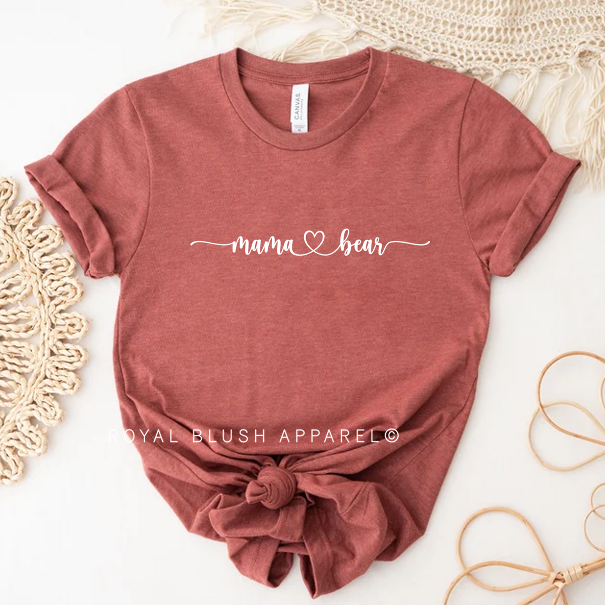 Mama ♥ Bear Graphic T-Shirt by Royal Blush Apparel
