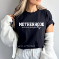 Motherhood University graphic T-shirt