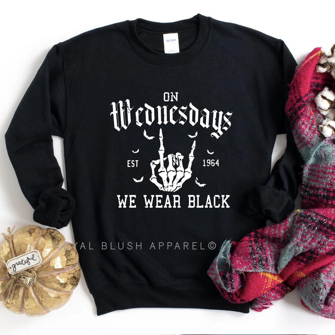 On Wednesdays We Wear Black Sweatshirt