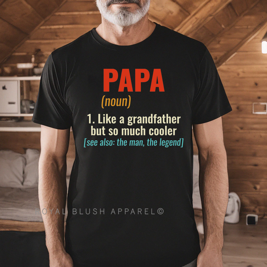 T-shirt unisexe décontracté Papa (Noun)