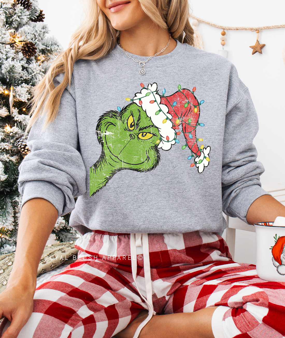 Peeking Grinch Sweatshirt