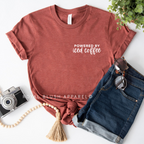 Powered By Iced Coffee Graphic T-Shirt by Royal Blush Apparel
