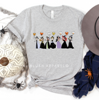 Princesses graphic T-shirt mockup.