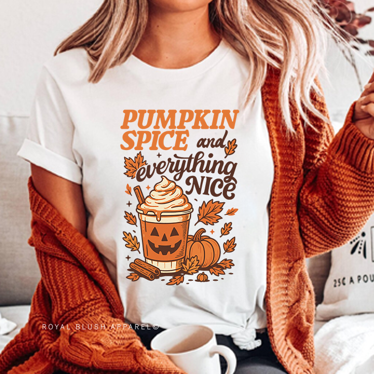 Pumpkin Spice And Everything Nice Relaxed Unisex T-shirt