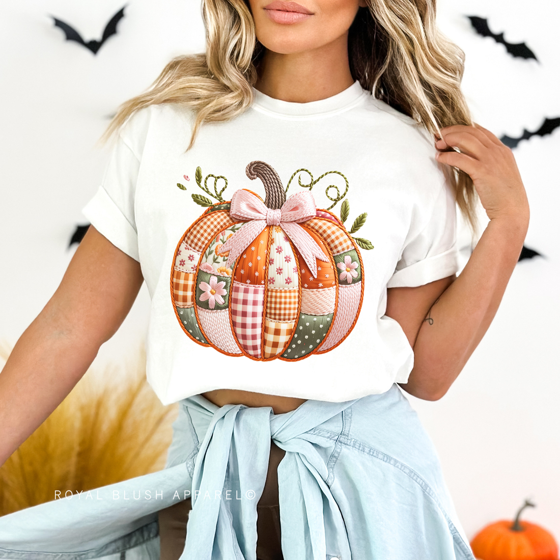 Quilted Pumpkin Relaxed Unisex T-shirt
