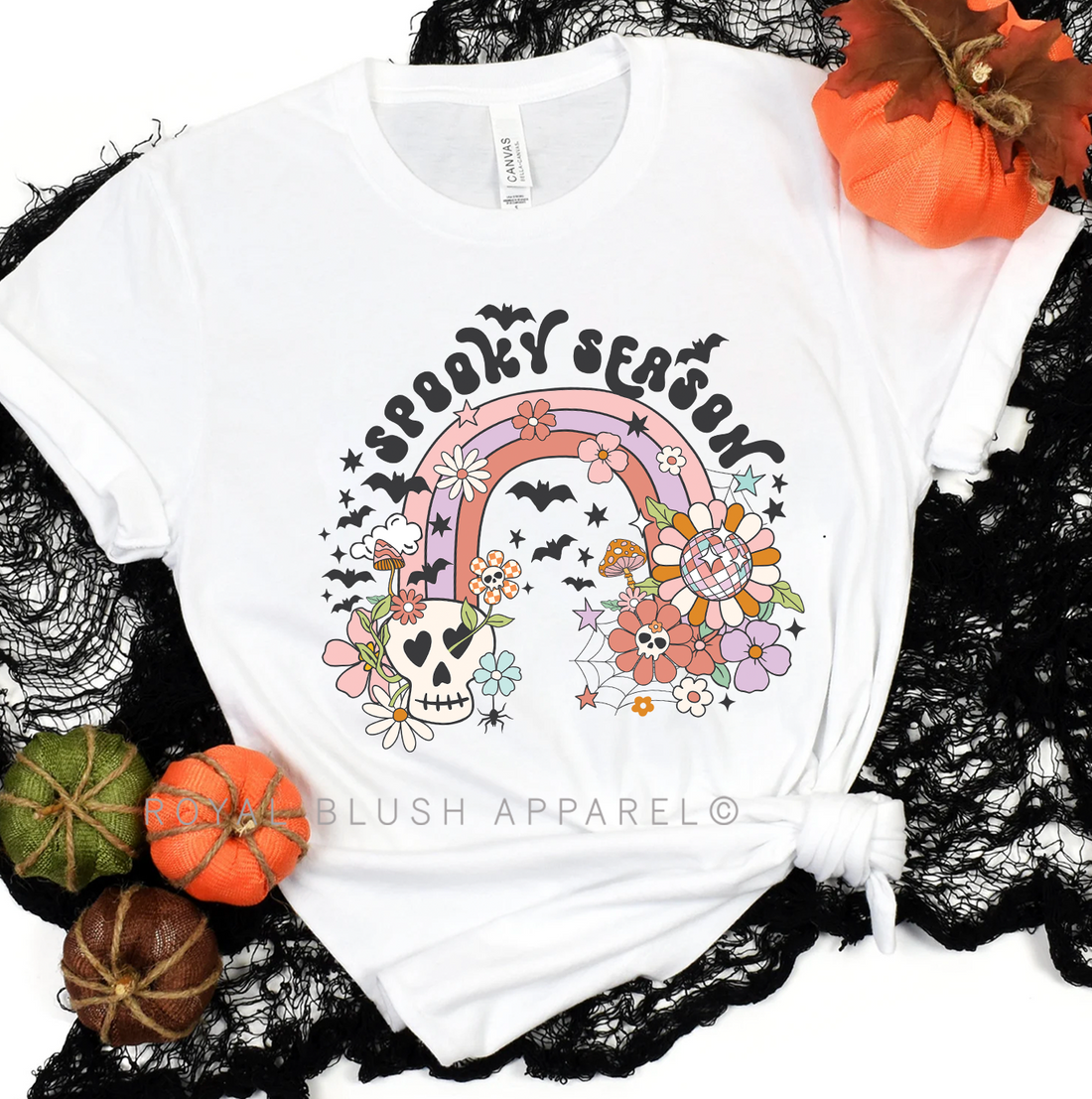 Rainbow Spooky Season Relaxed Unisex T-shirt