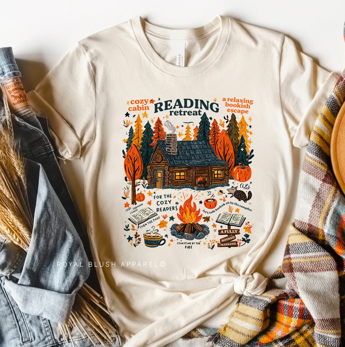 Reading Retreat Relaxed Unisex T-shirt