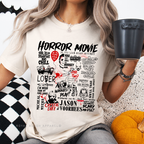 Red Balloon Horror Movies graphic T-shirt mockup