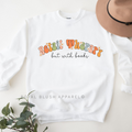 Retail Therapy But With Books bookish sweatshirt