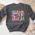 Retro Teach Love Inspire graphic sweatshirt