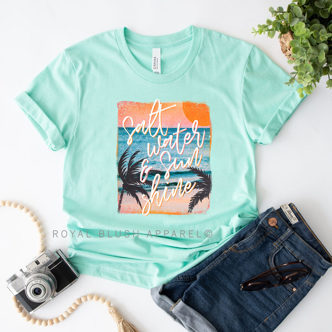Salt Water &amp;amp; Sun Shine T-shirt unisexe décontracté
