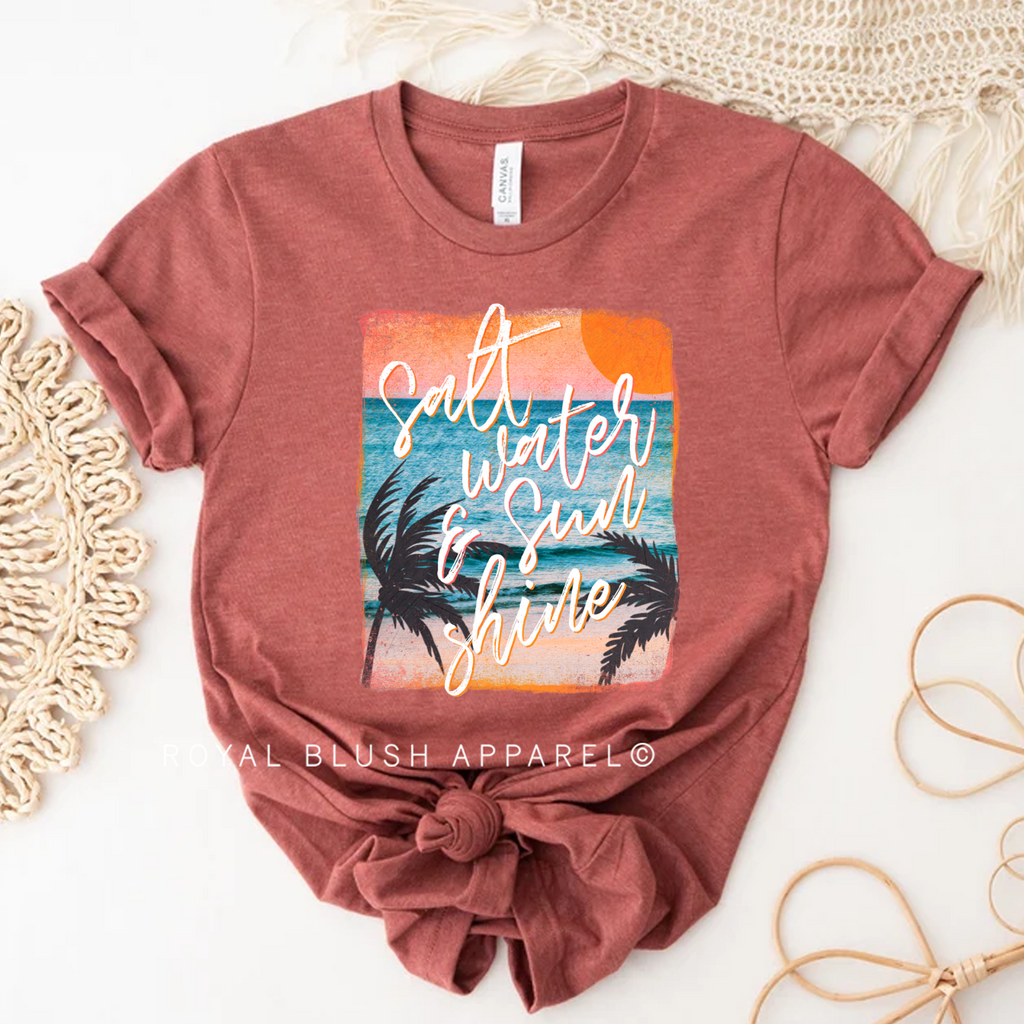 Salt Water & Sun Shine Relaxed Unisex T-shirt