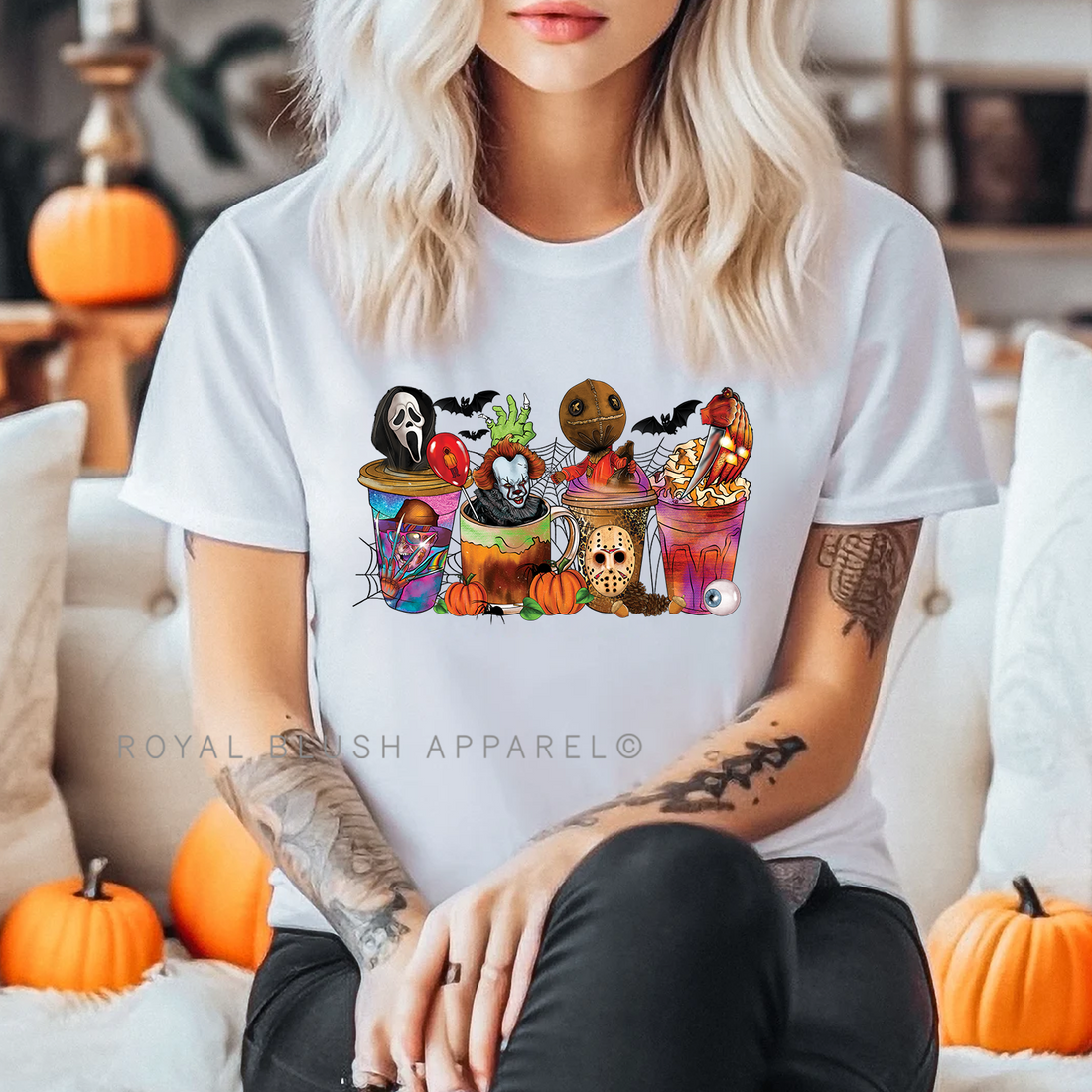 Scary Coffee Relaxed Unisex T-shirt