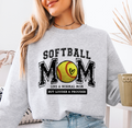 Softball Mom Louder & Prouder mama sweatshirt