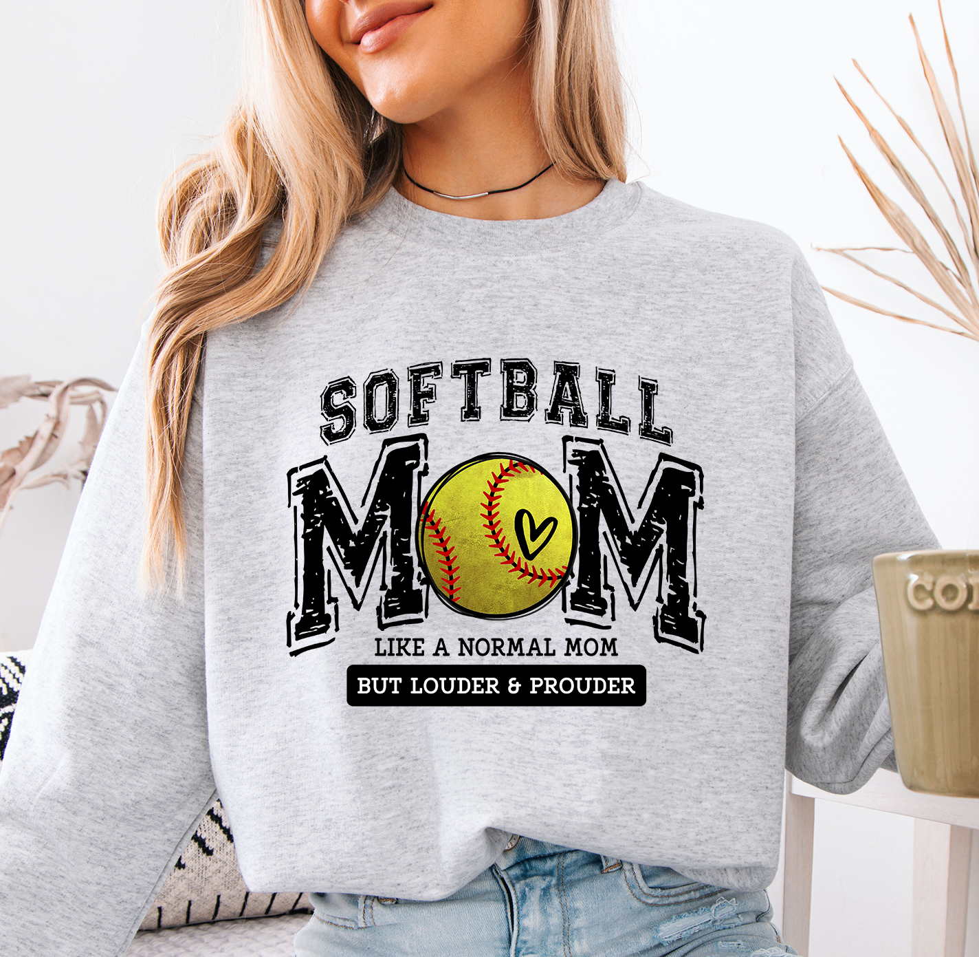 Softball Mom Louder &amp; Prouder Sweatshirt