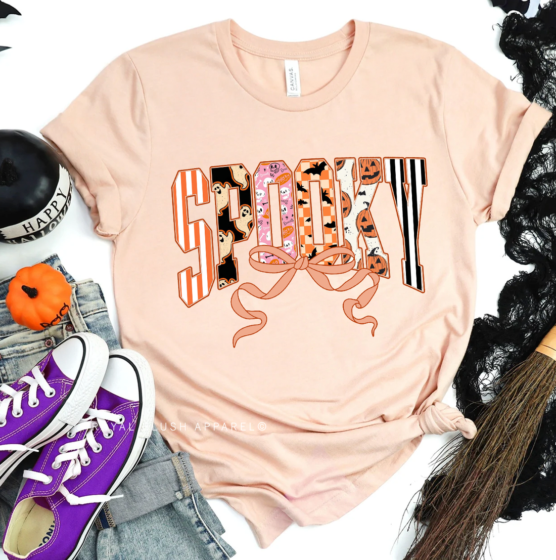 Spooky Bow Relaxed Unisex T-shirt