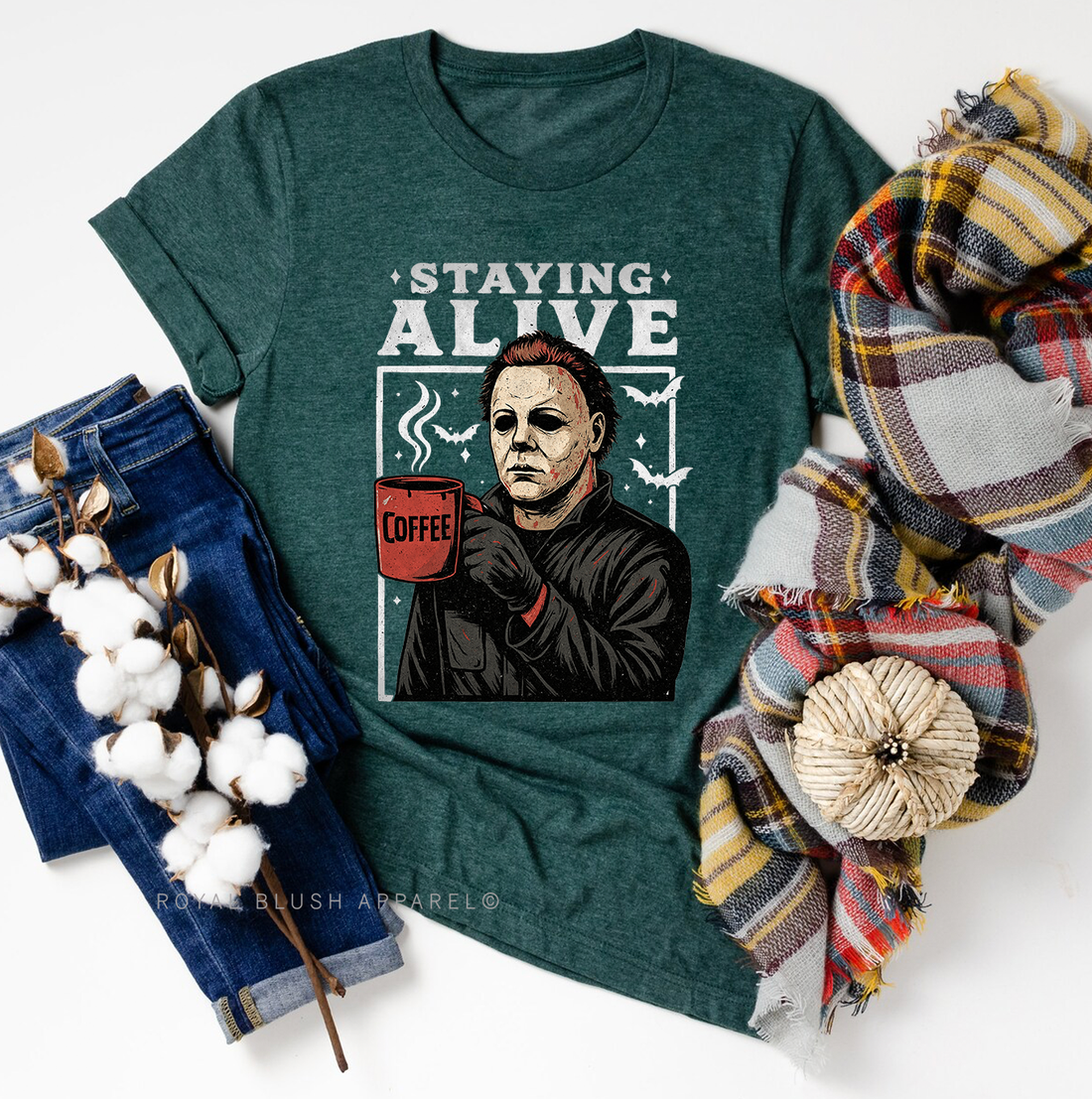 Jason Staying Alive Relaxed Unisex T-shirt