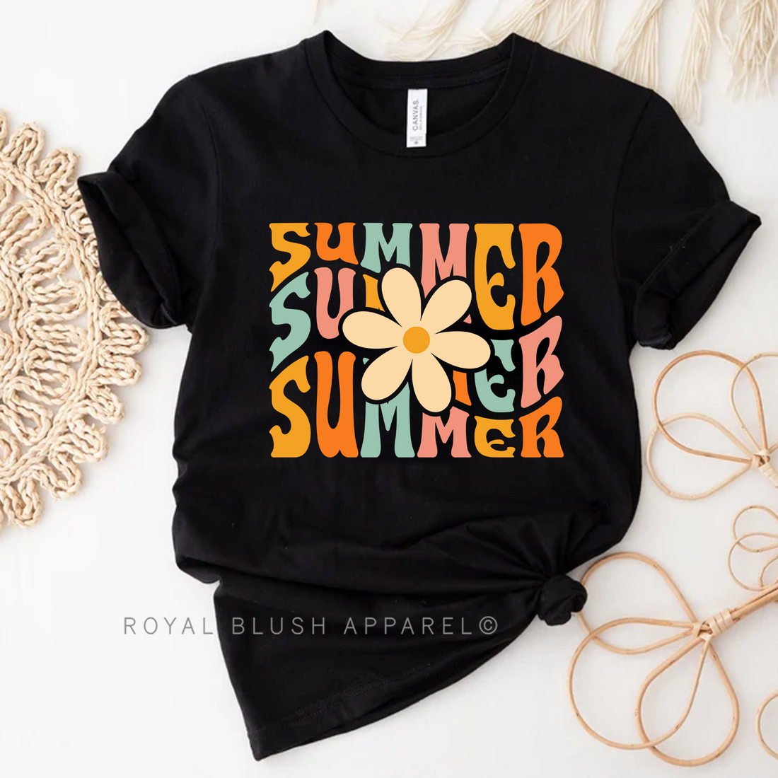 Summer Daisy T-shirt unisexe décontracté