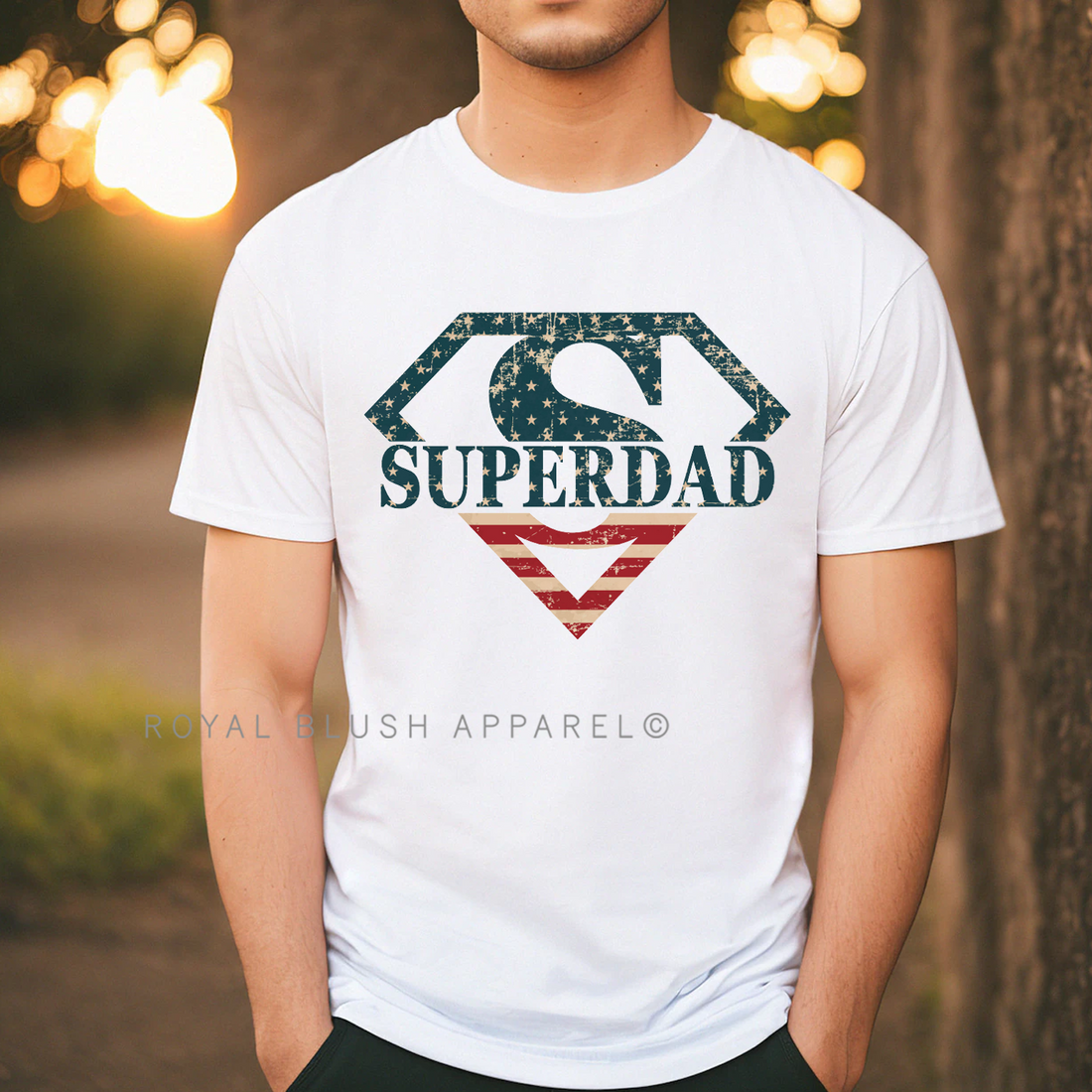 Super Dad T-shirt unisexe décontracté