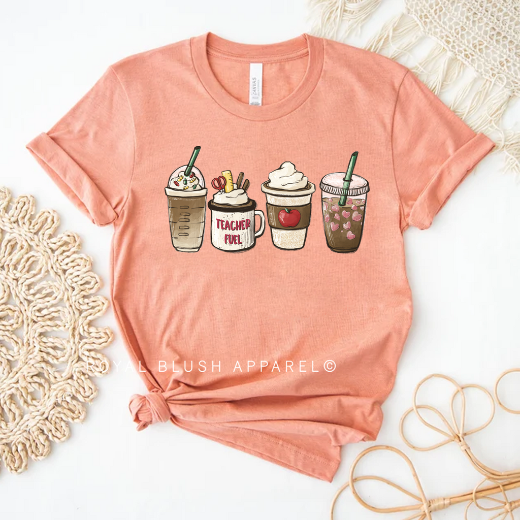 Teacher Fuel Coffee teacher T-shirt
