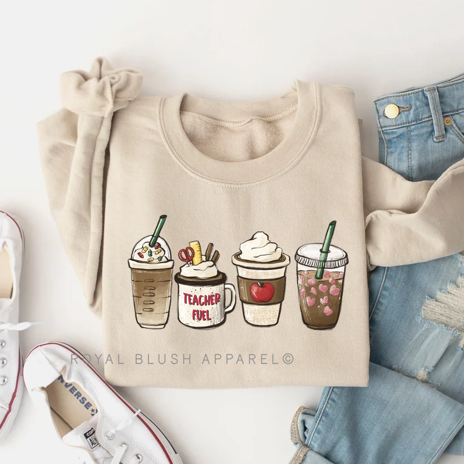 Teacher Fuel Coffee Sweatshirt