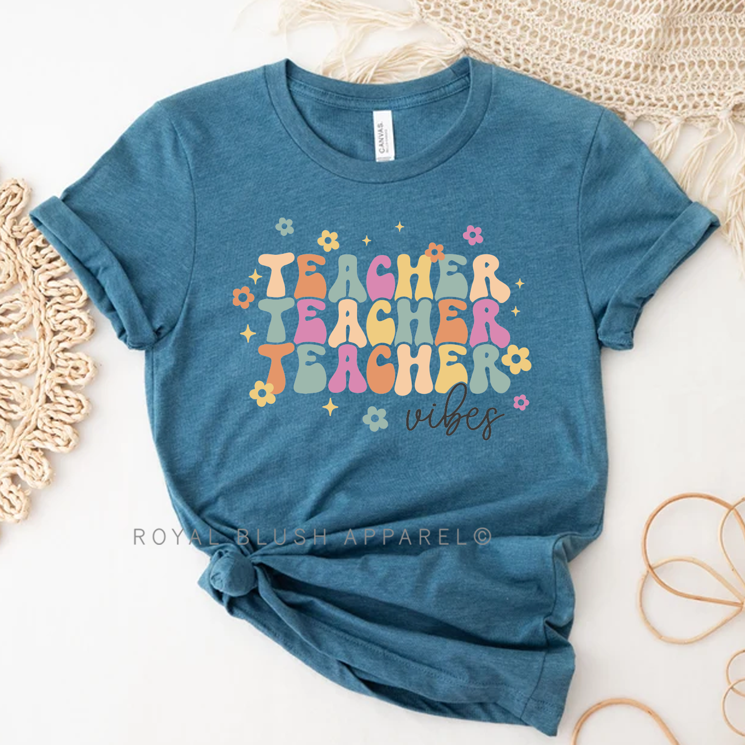 Teacher Vibes Relaxed Unisex T-shirt