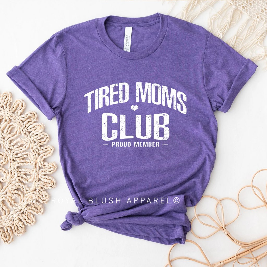 T-shirt unisexe décontracté Tired Moms Club