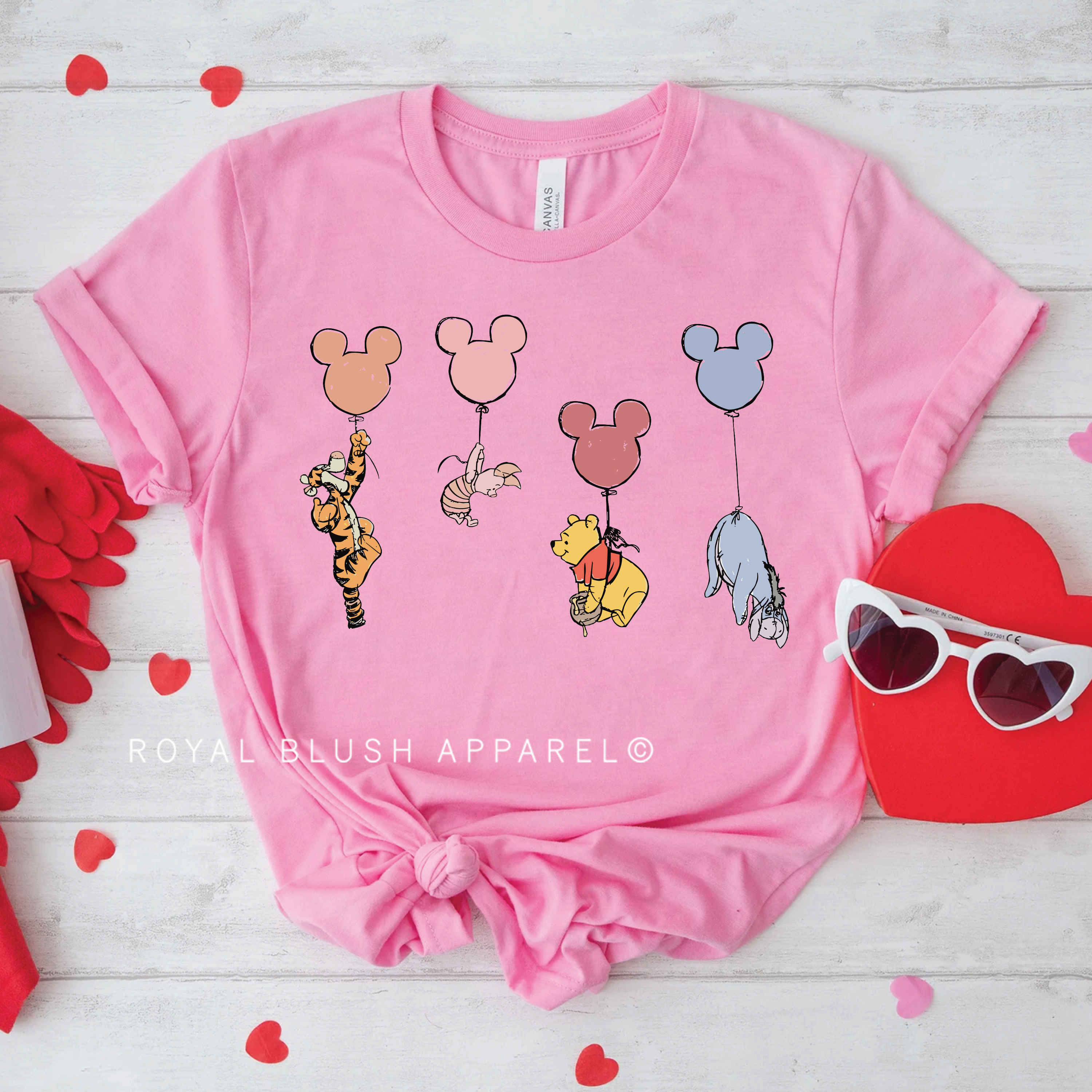 Winnie Balloons Relaxed Unisex T-shirt
