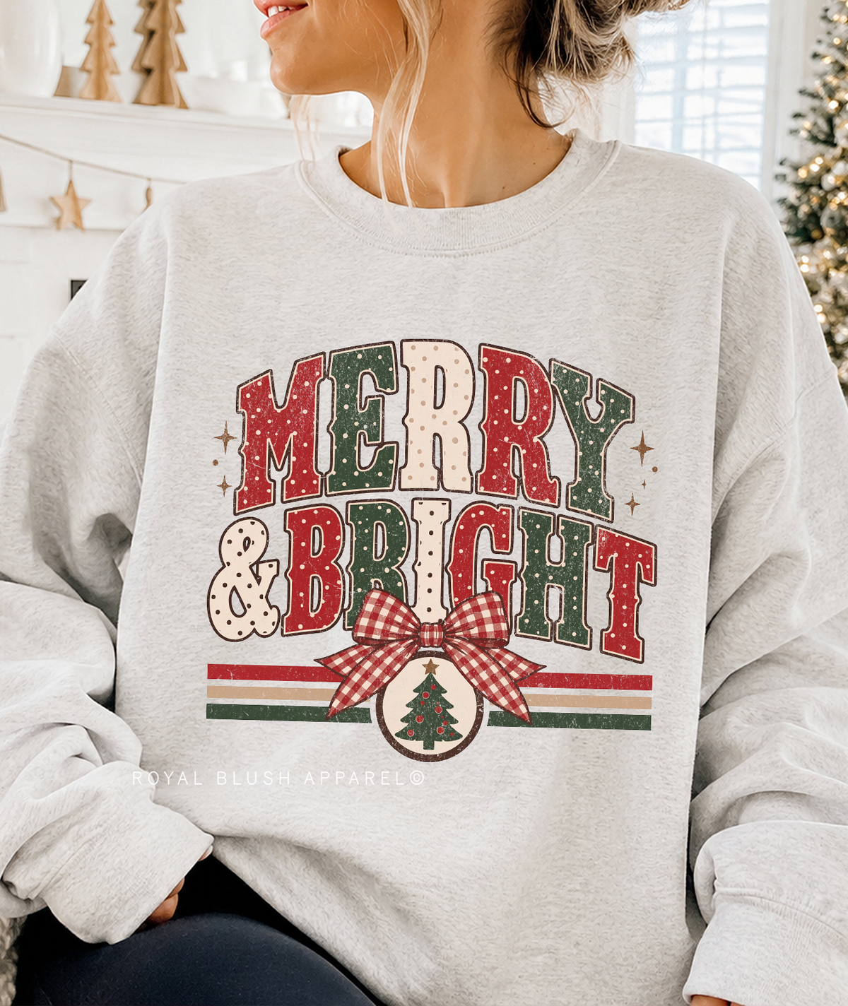 Vintage Merry & Bright Sweatshirt