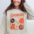 Vinyl Microphone Boots Show Girl graphic sweatshirt